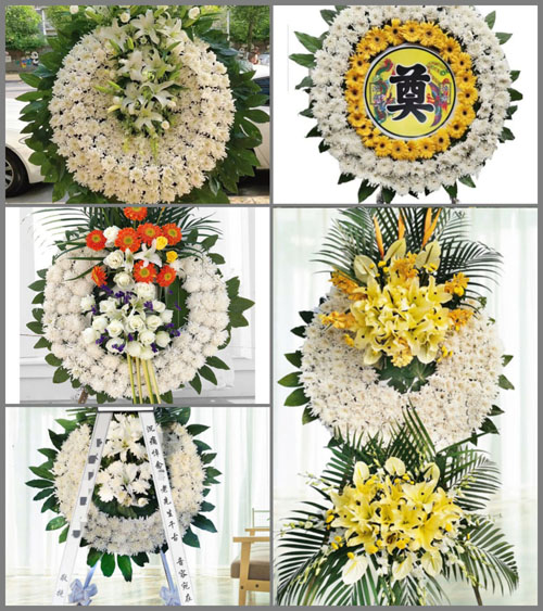山西晋城沁水县龙港镇里必村花圈速递